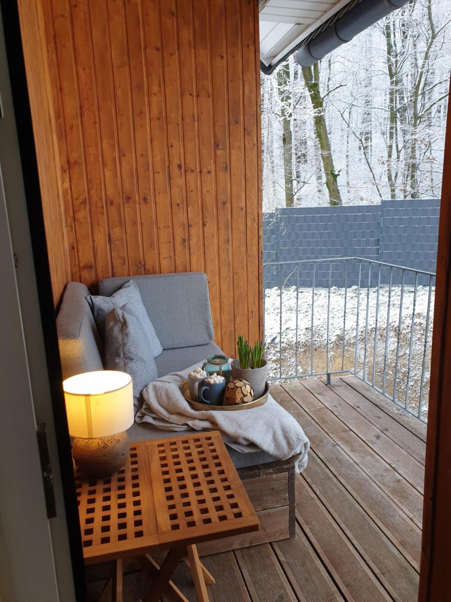 Fewo Winter In Der Villa Waldrand Mit Zwei Balkonen Bad Wunnenberg Exterior photo